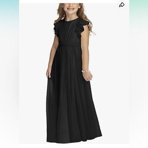 Sweet navy king formal junior bridesmaids dress